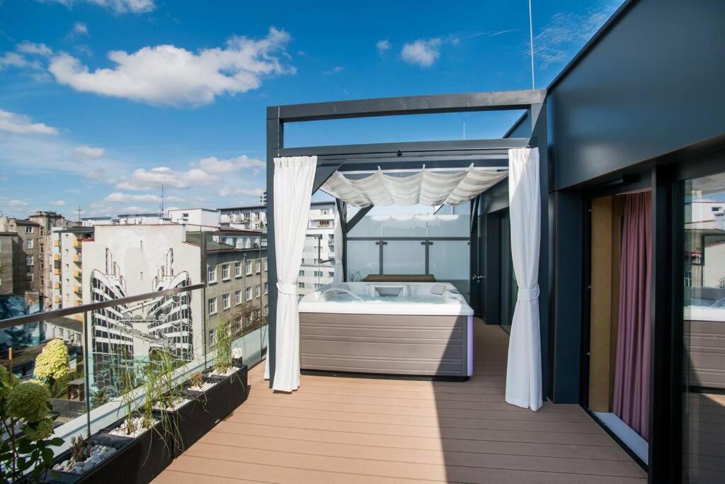 Appartamento Luksusowy Penthouse Z Jacuzzi I Widokiem Na Morze Gdynia Esterno foto